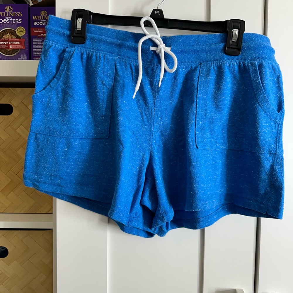 Athletic drawstring shorts blue L